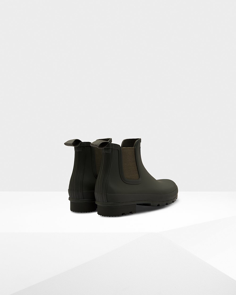 Chelsea Boots Herr - Hunter Original - Mörk Olivgröna - 139620-LOD